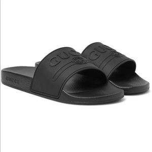 Black Gucci slides W size 37